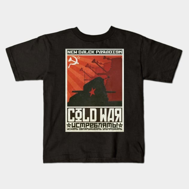 Dalek Time War Propaganda Poster Kids T-Shirt by tone